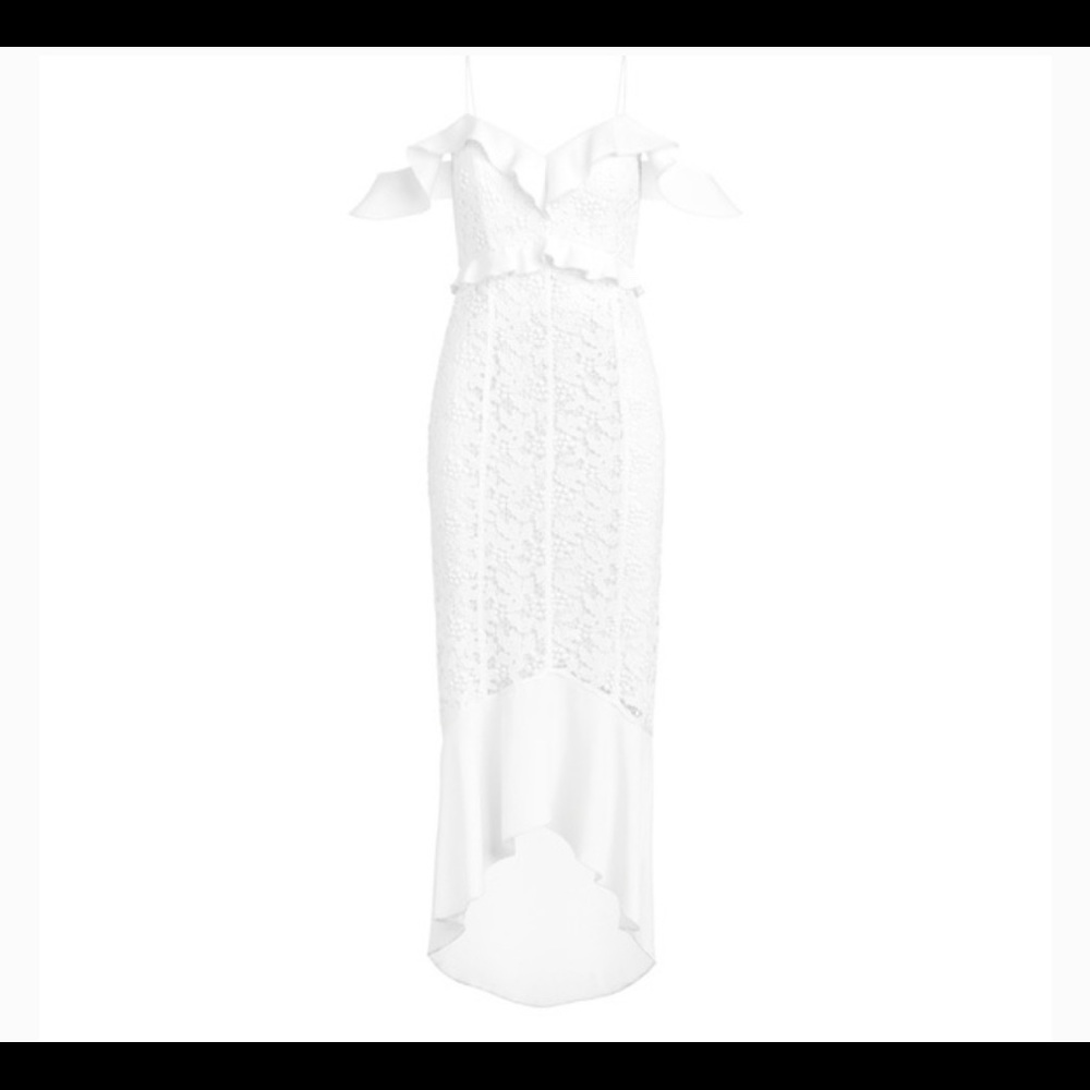 Rachel Zoe Ivory Chloe Lace Mermaid Gown Dress - 0 - Picture 4 of 14